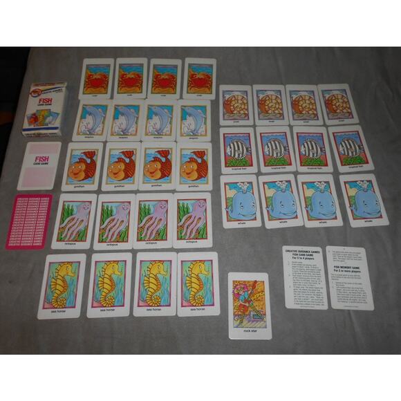 Vintage 1986 Creative Guidance Fish Game Playmore Inc Complete - Picture 2 of 7